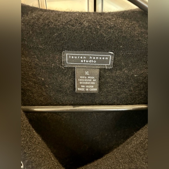 Lauren Hansen studio extra large 100% wool jacket/tunic sweater - Picture 4 of 8